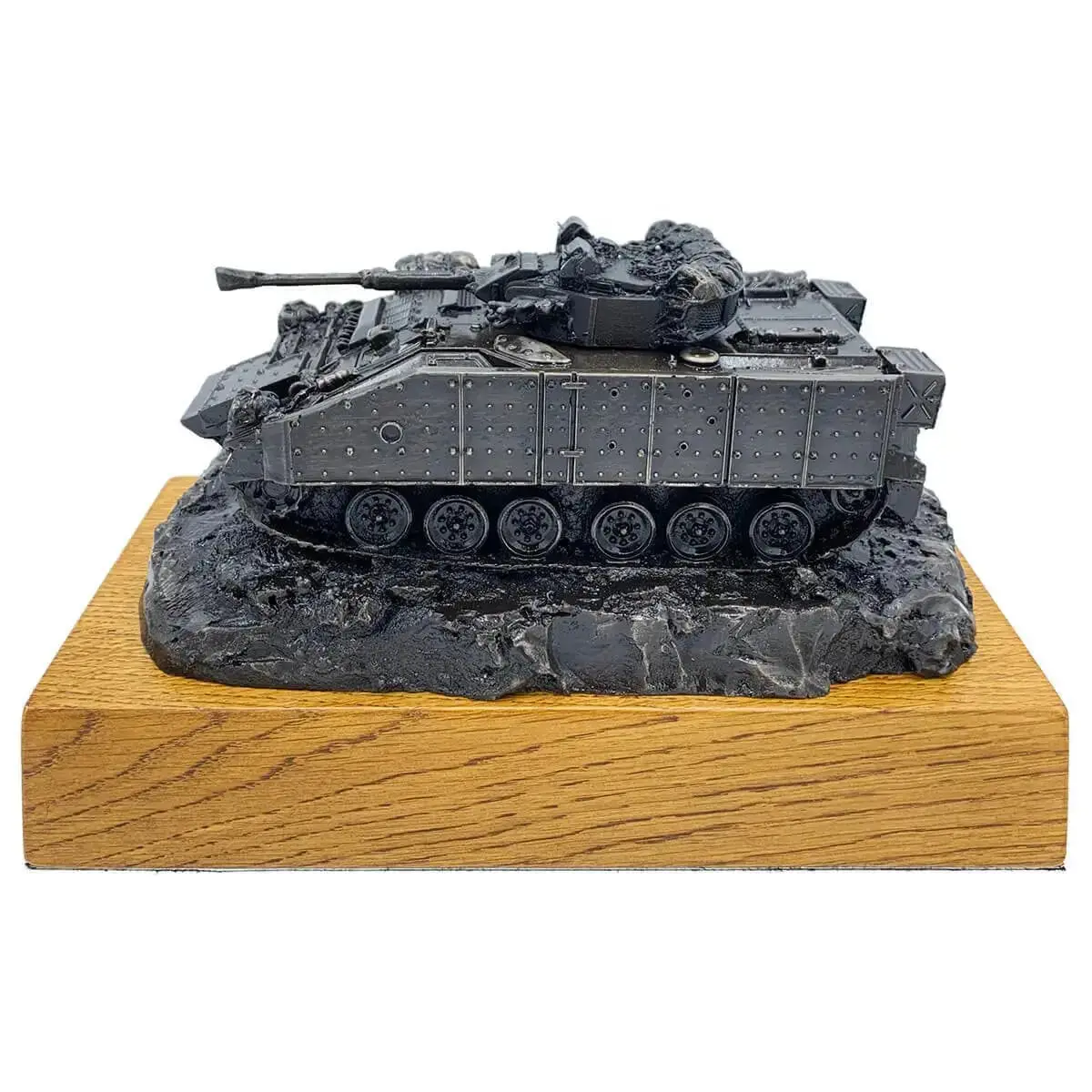 Warrior Armoured Fighting Vehicle Bronze Resin Statue 1