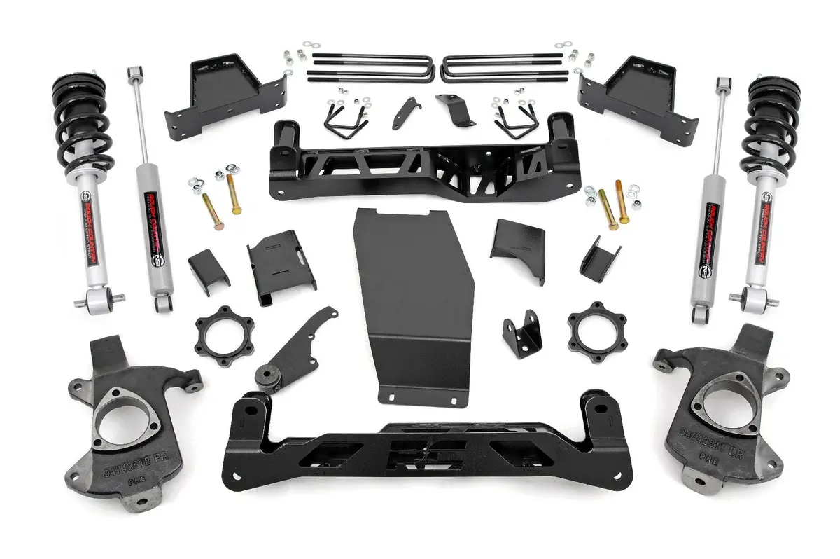 6 Inch Lifit Kit | Cast Steel | N3 Struts | Chevrolet Silverado/Gmc Sierra 1500 | 2014-2018 | Rough Country | 22632 1