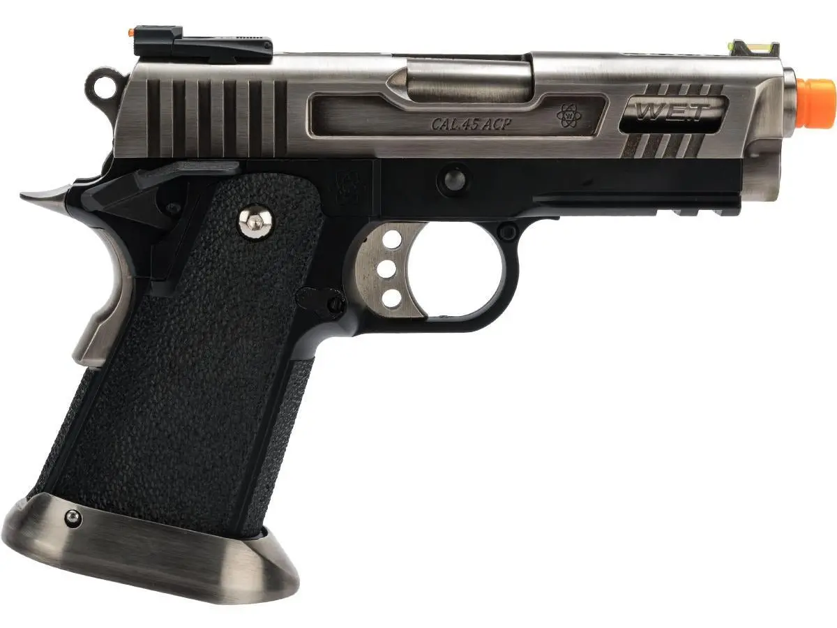 We-Tech Hi-Capa 3.8 Velociraptor Gbb Pistol (Silver) 1