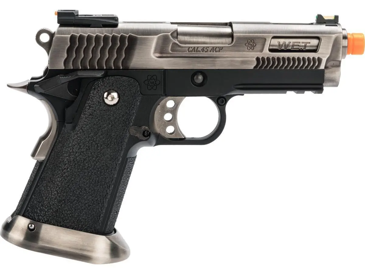 We-Tech Hi-Capa 3.8 Brontosaurus Gbb Pistol (Silver) 1