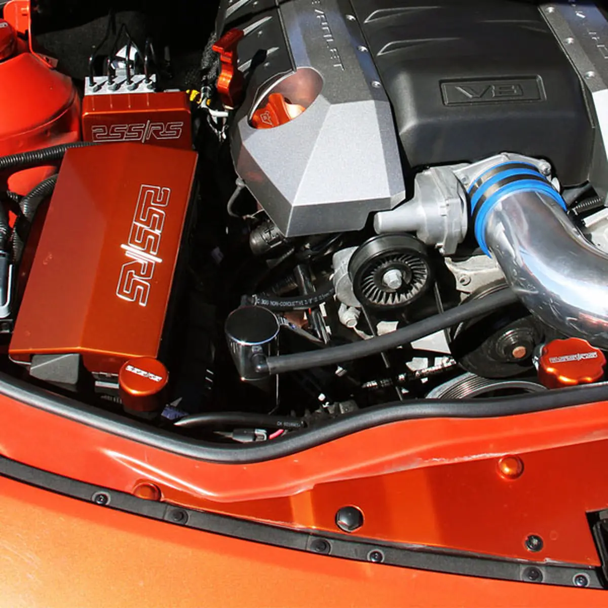 10-15 Camaro Billet Upr Catch Can 1