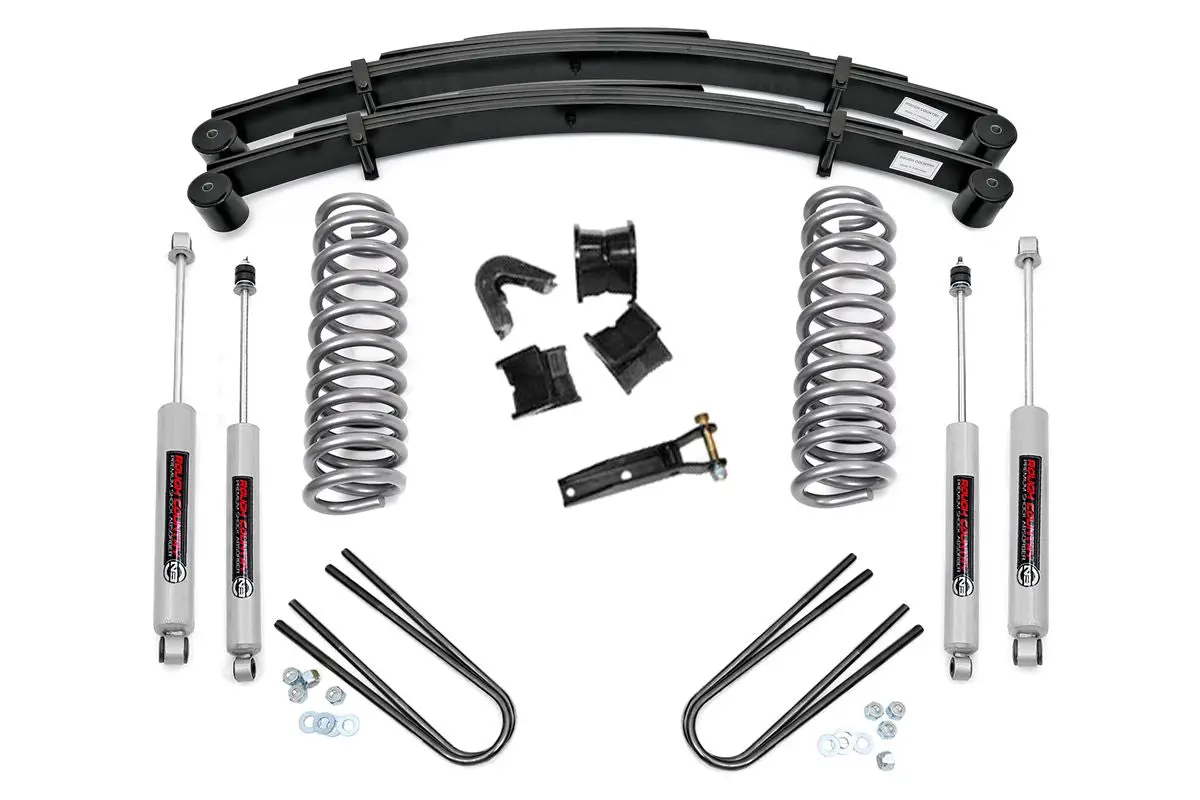 2.5 Inch Lift Kit| Rear Springs | Ford F-100 4Wd | 1977-1979 | Rough Country | 530-77-7930 1
