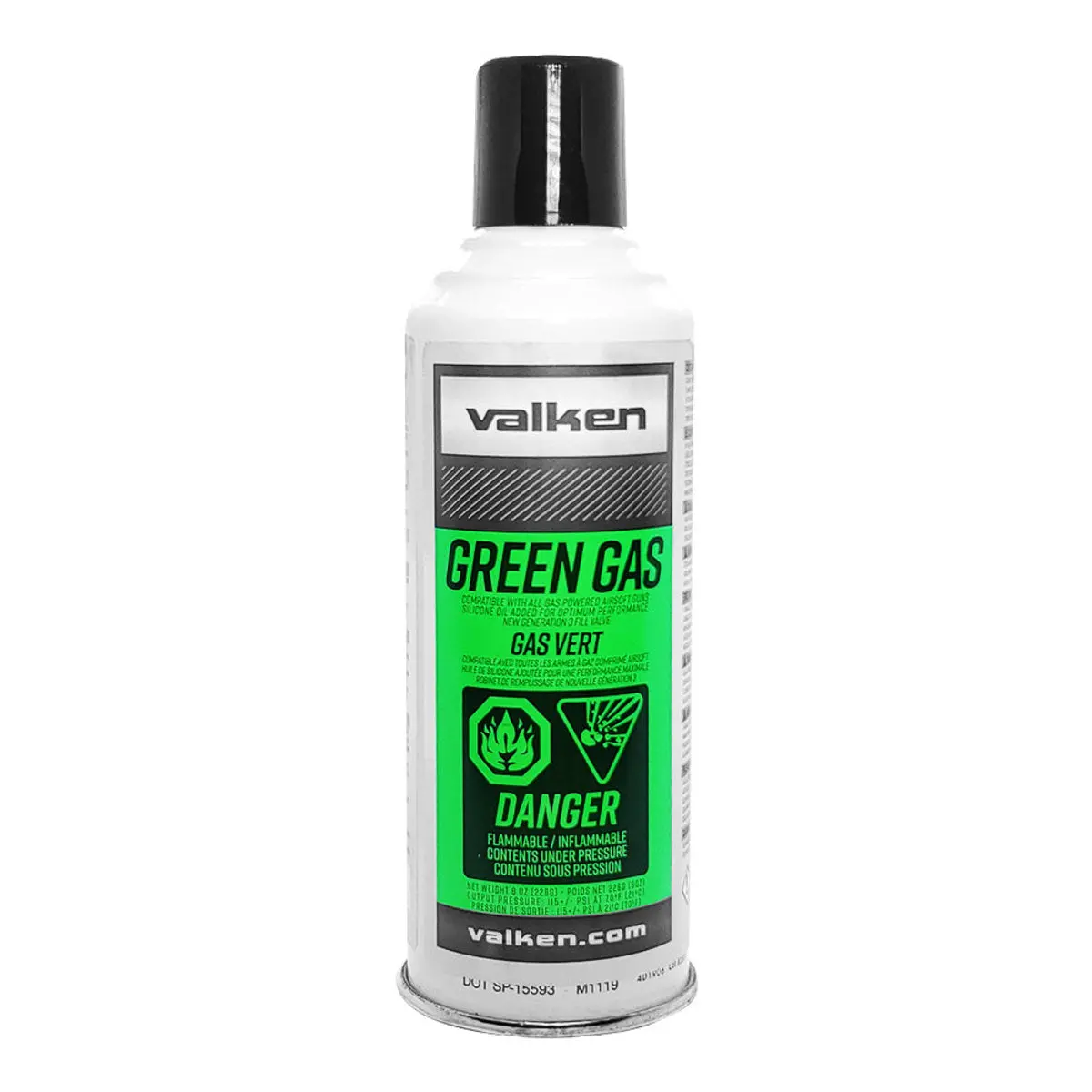 Valken/Elite Force Greengas (8Oz Net Capacity) 1