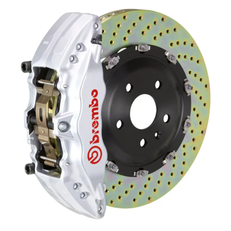 Brembo 08-10 Challenger W/V8 (Excl Awd/Srt-8) Fr Gt Bbk 6Pis Cast 380X34 2Pc Rtr Drill-Silver 1