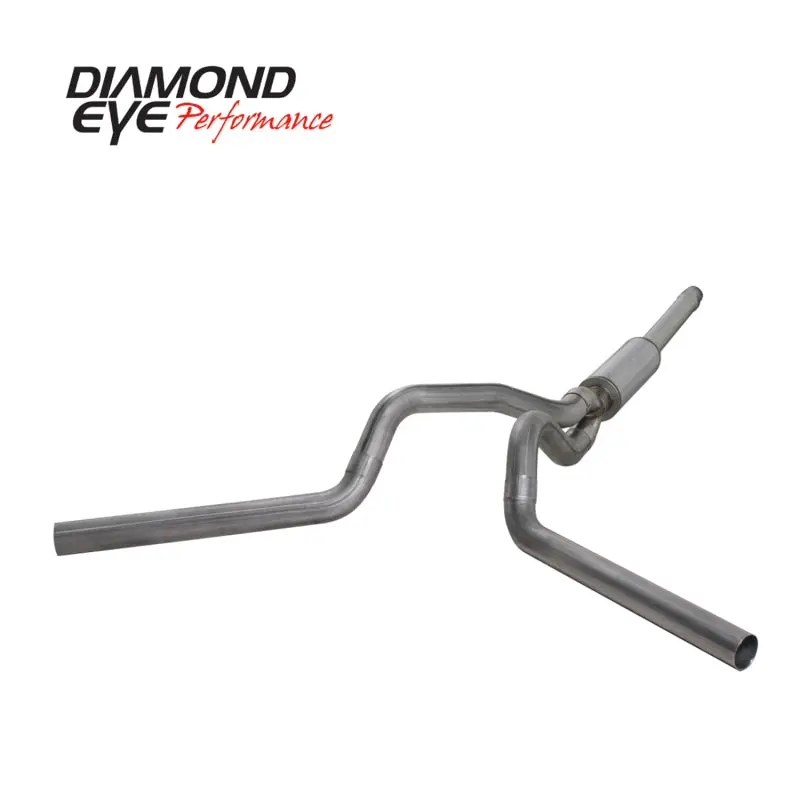Diamond Eye Dual 4-Inch Stainless Steel Exhaust Kit For 1994–1997 Ford 7.3L Powerstroke F250/F350 1