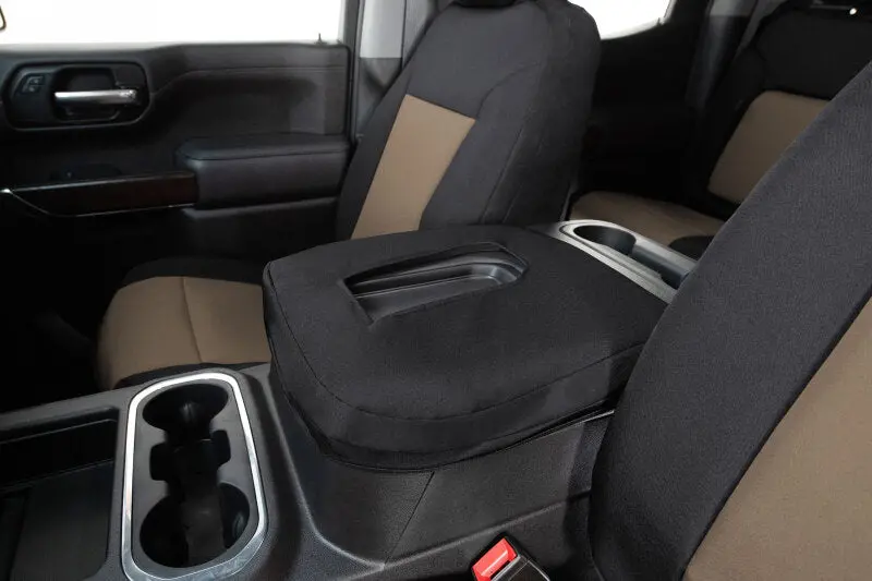 Covercraft Endura Precisionfit Seat Covers For 2021–2024 Ford F-150 – Front Row, Tan & Black Custom Fit 1