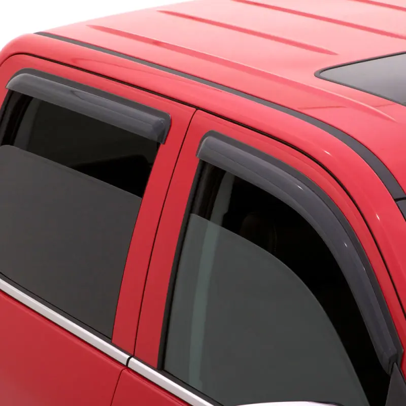 Avs Smoke Ventvisor Window Deflectors – Outside-Mount, 4-Piece Set For 2015–2018 Chevy Silverado 2500 Extended Cab 1