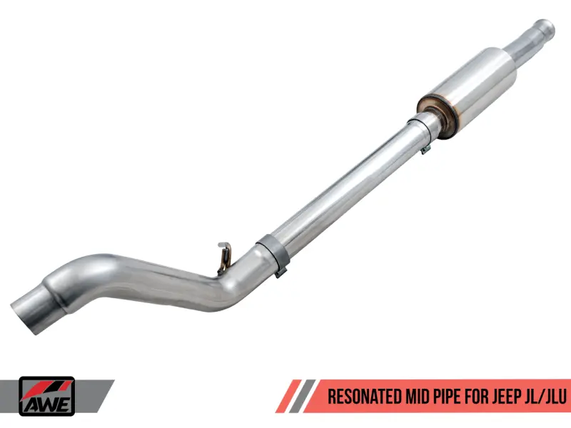 Awe Tuning Resonated Mid-Pipe – For 2018+ Jeep Wrangler Jl/Jlu 2.0T Engines 1