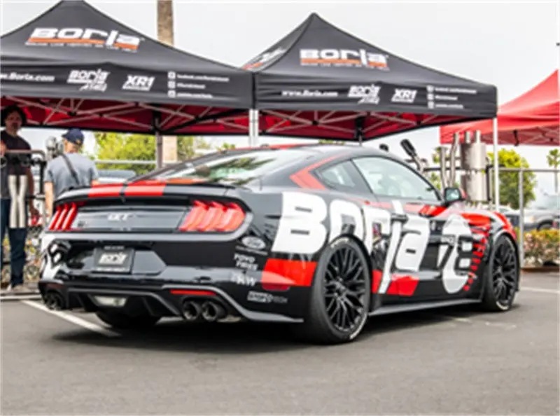 Borla 2018 Ford Mustang Gt 5.0L At/Mt (W/O Valves) Atak 3In Cat-Back Exhaust W/Carbon Fiber Tips 2