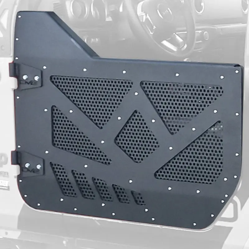 Dv8 Aluminum Half Doors With Perforated Mesh Panels For 2018–2022 Jeep Jl/Jt 4-Door Models 1