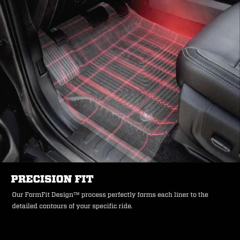 Husky Liners X-Act Contour Second Row Floor Liners – Black, Designed For 2019 Ram 1500 / Dodge Ram 2