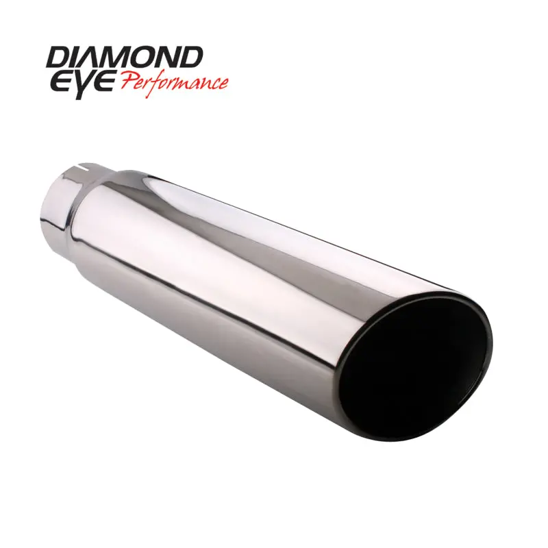 Diamond Eye Bolt-On Exhaust Tip – 5X6X18 Inches, Rolled-Angle Design With 15-Degree Cut 1