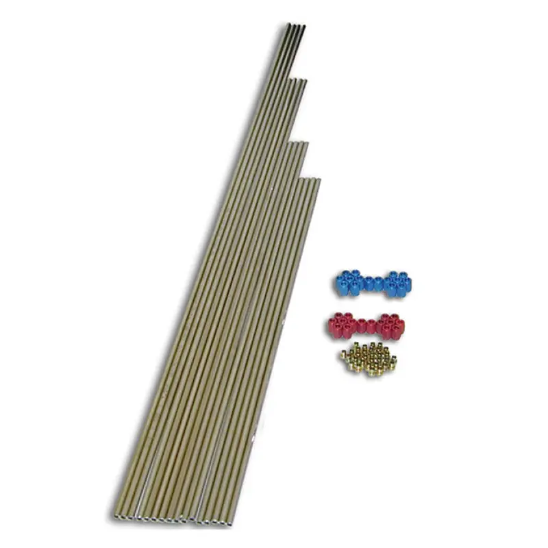 Nitrous Express 6-Cylinder Nitrous Tubing Kit With Multiple Lengths (14”, 16”, 20”, 24”) And B-Nuts 1