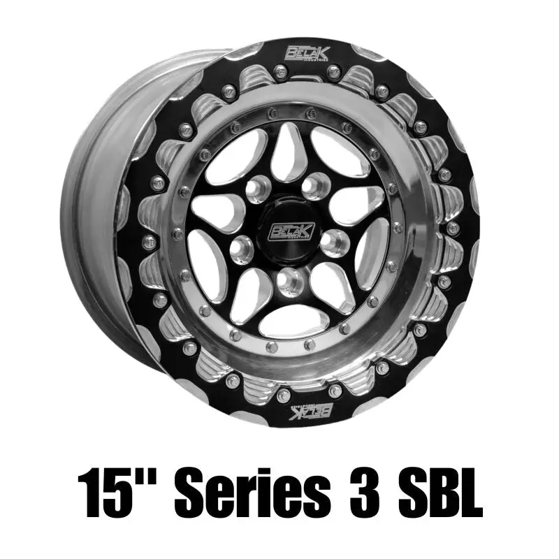 Belak 15X8 / 5In Bs / 5X114.3 Bp / High Pad / Series 3 Wheel - Single Beadlock Billet Outer Lip 1