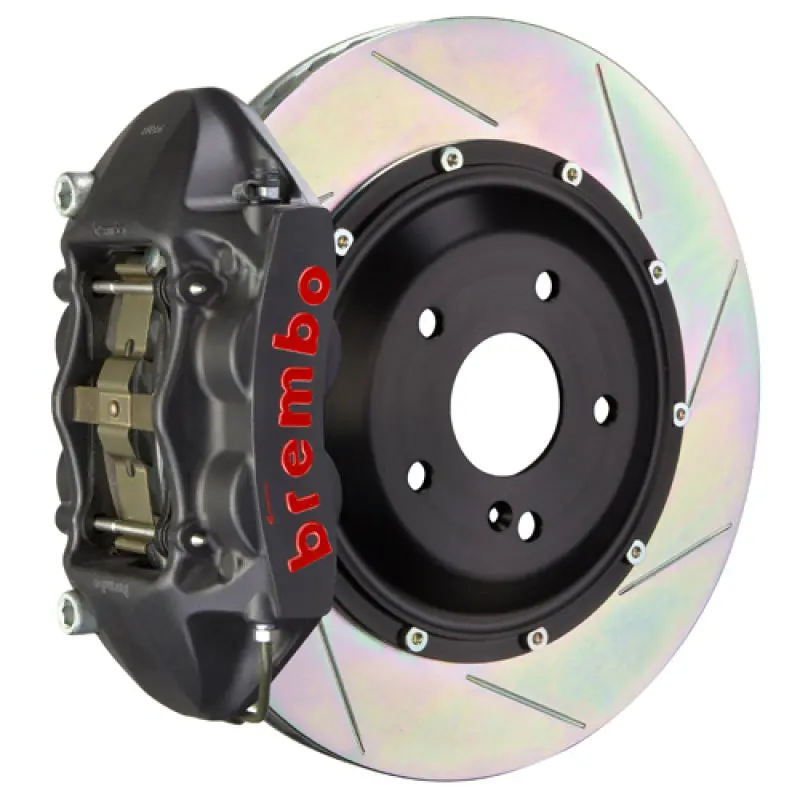 Brembo Gts Two-Piece Slotted Rear Rotors For 2007–2008 Infiniti G35/G35S Sedan – 345X28Mm Cast Iron 1