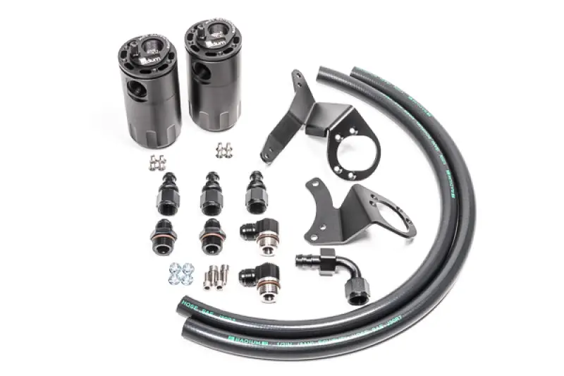 Radium Engineering Dual Catch Can Kit With Fluid Lock For 2011–2014 Mustang Gt 1