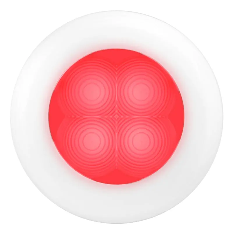 Hella Courtesy Lamp Rnd Red Md12 Wh Rim 2Xt 1