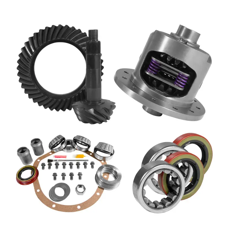 Yukon 8.875In Gm 12T 3.42 Rear Ring & Pinion Install Kit 30 Spline Positraction Axle Bearings 1