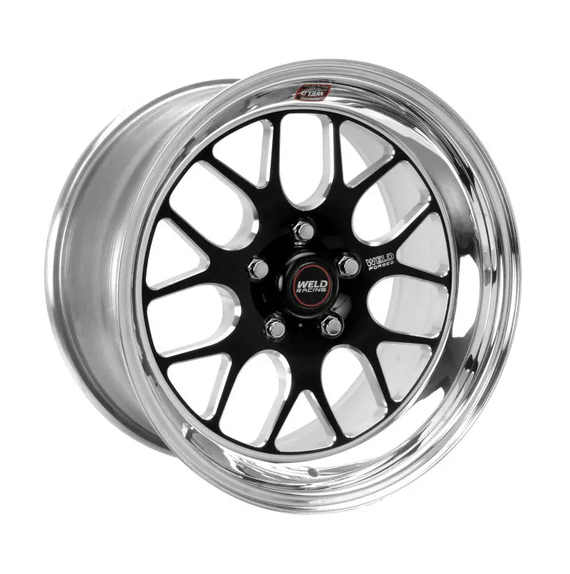 Weld S77 Non-Beadlock Drag Wheel – 17×12, 5×4.5″ Bolt Pattern, 7.9″ Backspace, Low-Pad Black Finish 1