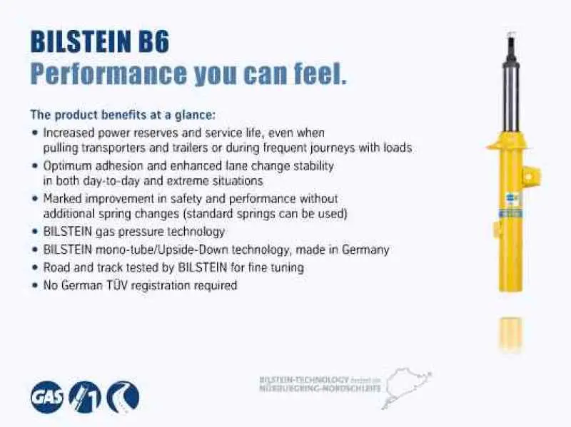 Bilstein B6 Rear Monotube Shock Absorber For 1986–1989 Volkswagen Vanagon 1