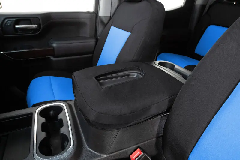 Covercraft Endura Precisionfit Third Row Seat Covers For 2016–2024 Chevrolet Traverse – Blue/Black, Durable Fabric 1