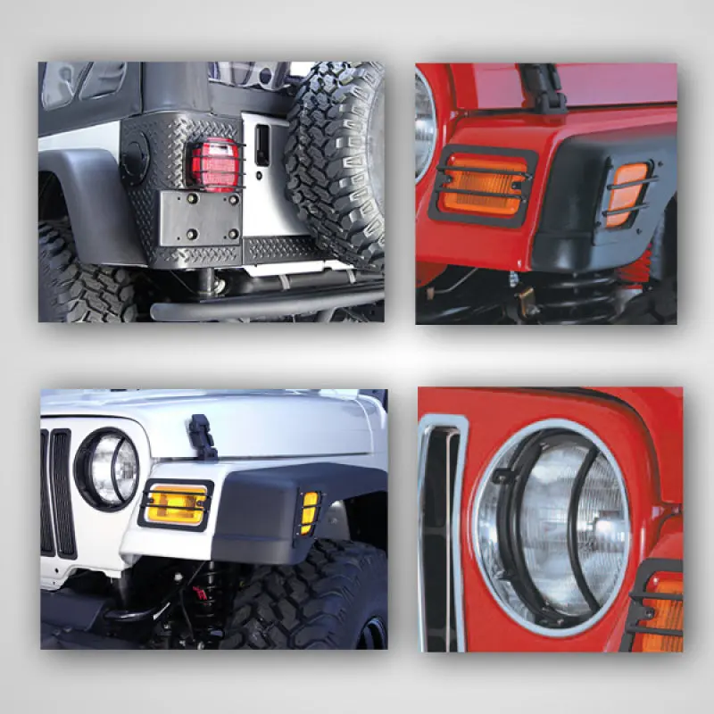 Rugged Ridge Euro Guard Led Light Kit For 1997–2006 Jeep Wrangler Tj 1