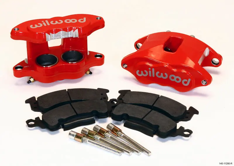 Wilwood D52 Front Brake Caliper Kit – Red Finish, Dual 2.00" Pistons, Compatible With 1.28" Rotors 1