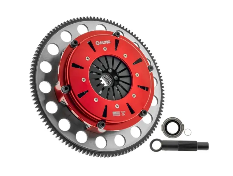 Action Clutch Twin-Disc Race Clutch Kit – Includes Chromoly Flywheel For 2002–2006 Acura Rsx Type-S (K20A2, 2.0L) 1