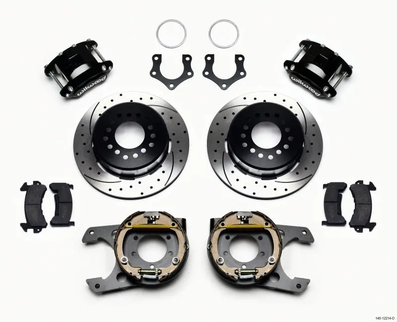 Wilwood D154 Power-Assisted Parking Brake Kit For Mopar/Dana Axles (2.36" Offset W/ Snap Ring Bearing) 1