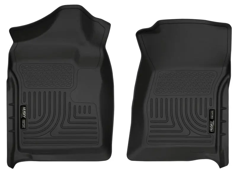Husky Liners Weatherbeater Floor Mats – Black, Custom Fit For 2007–2012 Chevrolet Silverado & Gmc Sierra Regular Cab 1