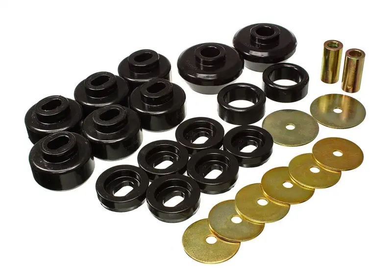 Energy Suspension Black Body Mount Bushing Kit For 2007–2013 Chevrolet Silverado 1500 & Gmc Sierra 1500 4Wd 1