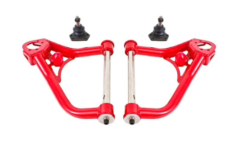 Bmr Non-Adjustable Upper A-Arms For 1967–1969 First-Gen F-Body Vehicles – Polyurethane Bushings, Red Finish 1