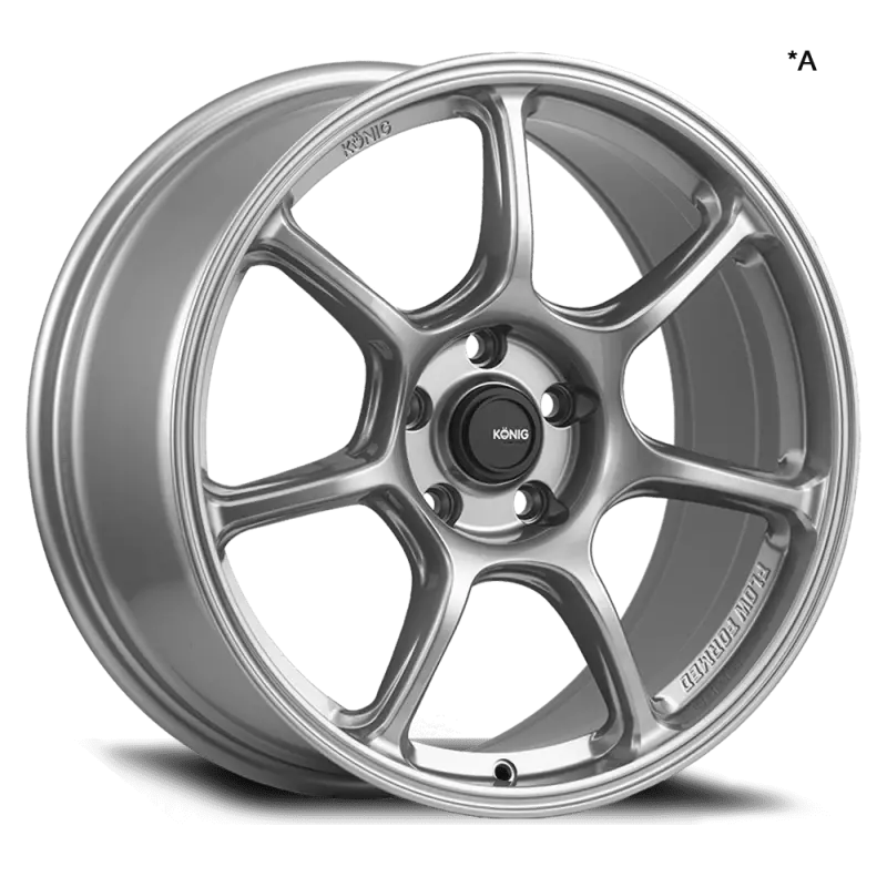 Konig Ultragram Titanium Metallic Knurled Bead Alloy Wheel – 18X8.5", 5X112, Et42 1