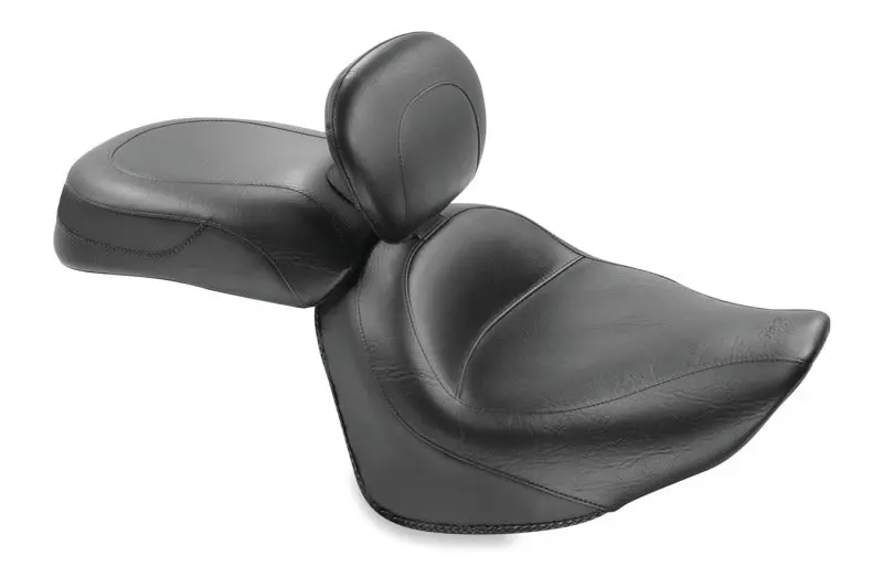 Mustang Two-Piece Wide Touring Seat With Driver Backrest For 2008–2017 Yamaha Raider 1