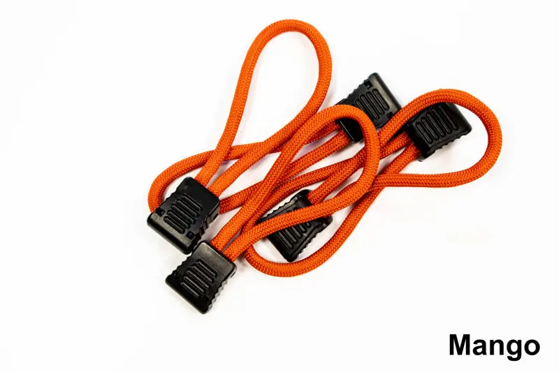 Fishbone Off-Road Paracord Zipper Pulls – Set Of 5, Mango Color Accent 1