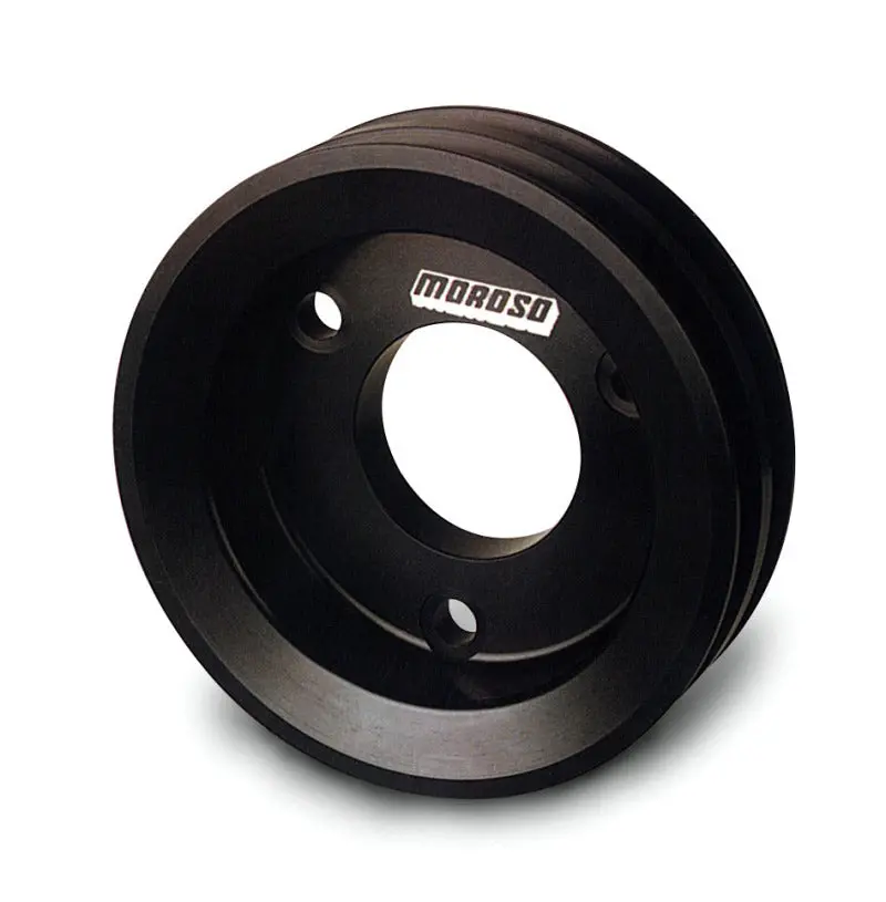 Moroso Billet Aluminum Double-Groove Crankshaft Pulley For Chevrolet Big Block Engines With Short Water Pump 1