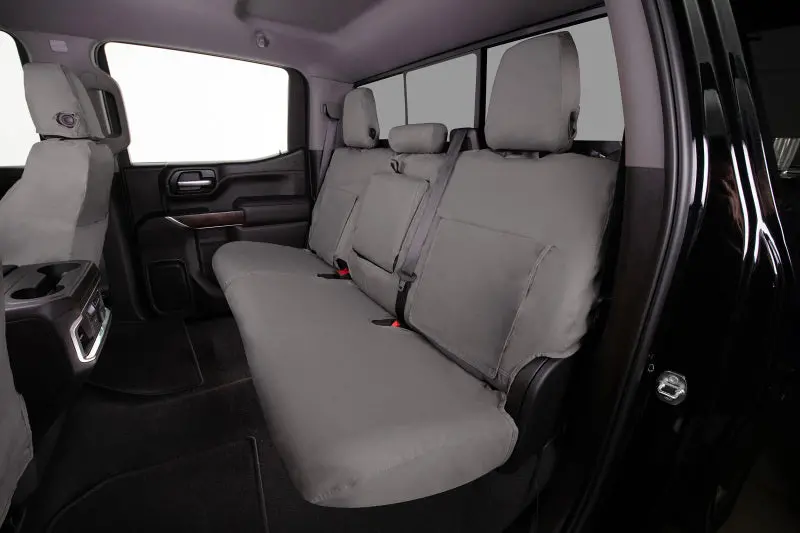 Covercraft Polycotton Seatsaver Front Row Seat Covers For 2017–2024 Dodge Ram 5500 – Misty Grey, Custom Fit 1