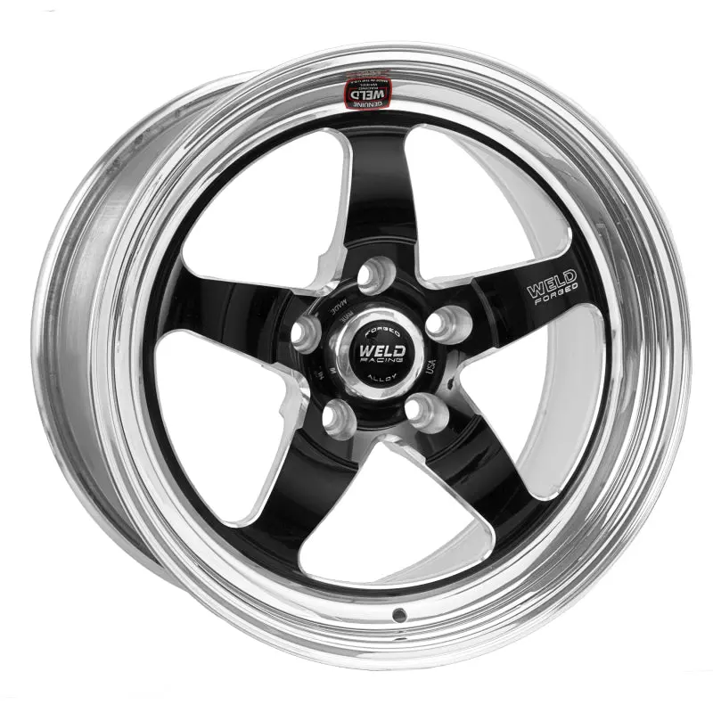 Weld S71 Black High-Pad 18X10 Wheel – 5X4.75 Bolt Pattern, 6.1" Backspace, Non-Beadlock 1