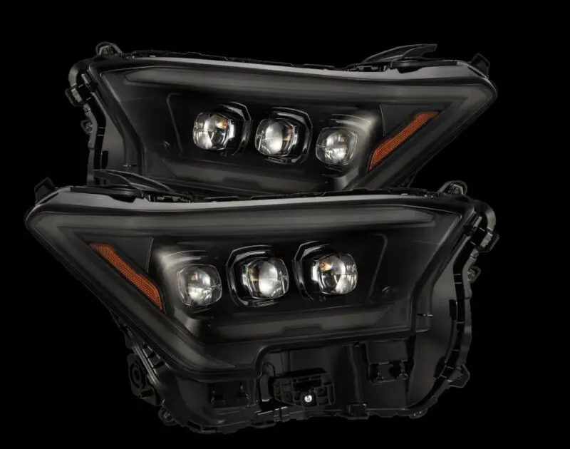 Alpharex Nova-Series Projector Headlights – Black Housing With Activation Light For 2024 Toyota Tacoma (Pair) 1