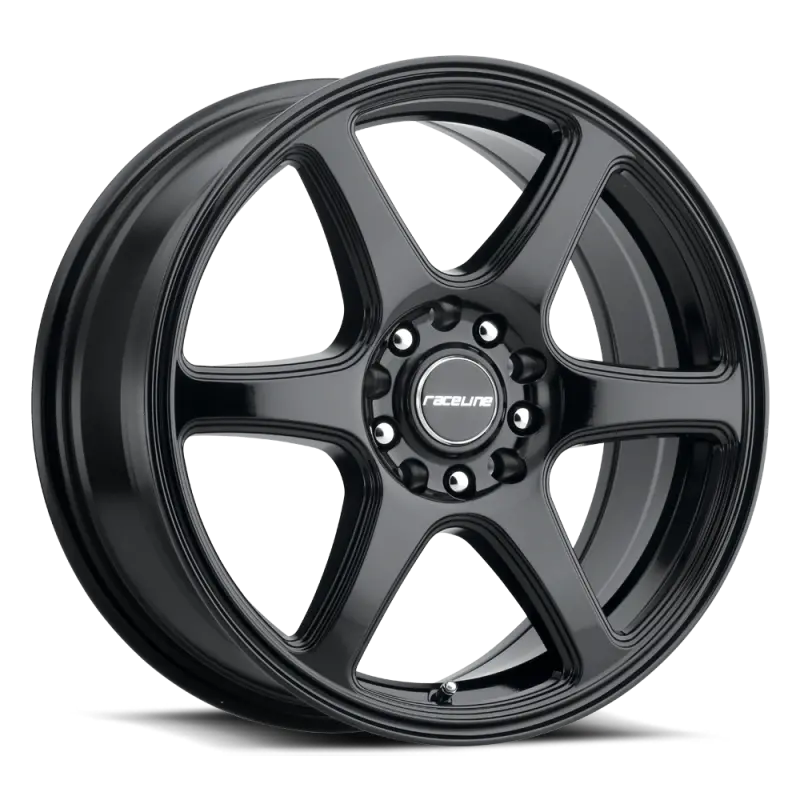 Raceline 146B Matrix 18X8In / 5X110/5X114.3 Bp / 40Mm Offset / 72.62Mm Bore - Gloss Black Wheel 1