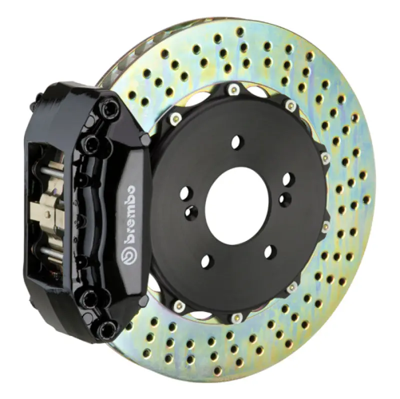Brembo Gt Big Brake Kit – Front, 4-Piston Calipers & Drilled 2-Piece Rotors (328X28Mm) For 2003–2007 Honda Accord / 2004–2008 Acura Tsx 1