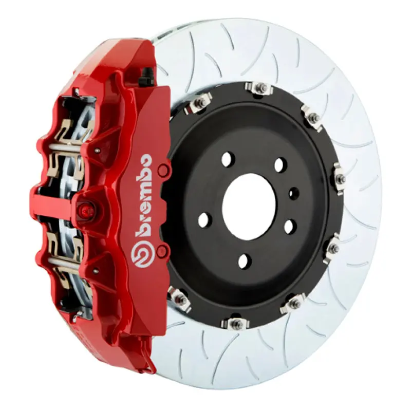 Brembo Gt Front Big Brake Kit For 2016+ Jaguar Xf – 380X34Mm Slotted Two-Piece Rotors, 6-Piston Calipers 1