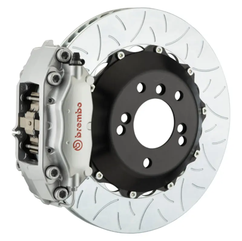 Brembo Gt Rear Brake Kit For 2004–2010 Bmw 5-Series (Excluding Xdrive And M5) – 4-Piston Calipers, 345×28Mm Slotted Rotors 1