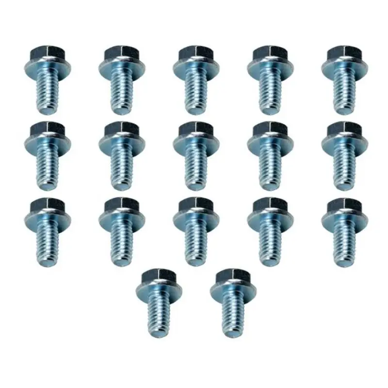 Moroso Stamped Steel Transmission Pan Bolt Set – Ford C6, 17-Piece Kit 1