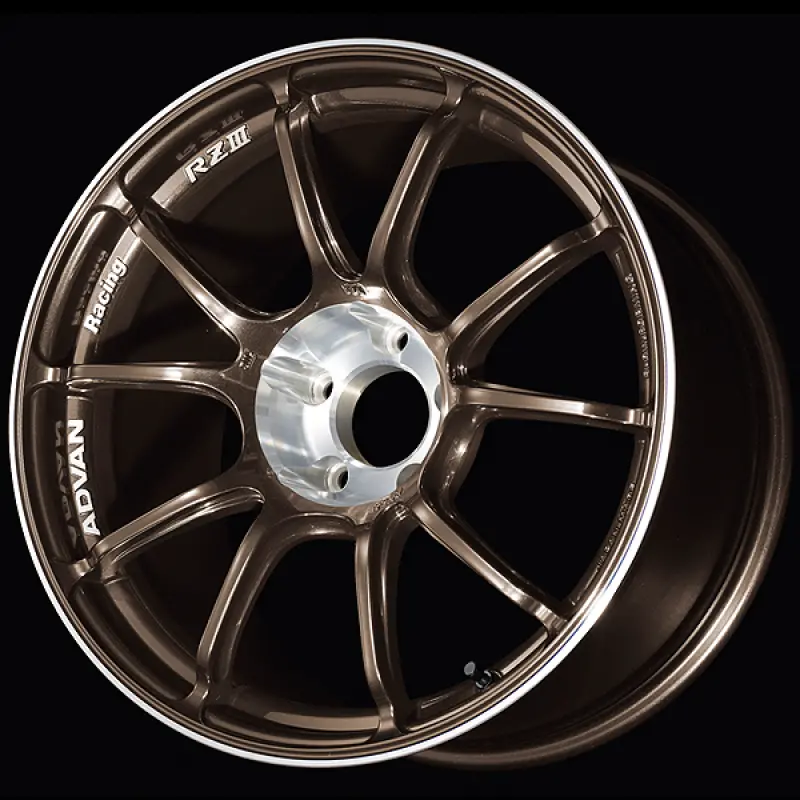 Advan Rziii Forged Wheel – 18X9.5 Inches, +45Mm Offset, 5X114.3 Bolt Pattern, 73Mm Bore, Umber Bronze Metallic W/ Diamond Cut Lip 1