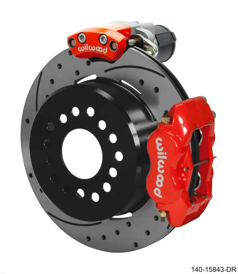 Wilwood Srp Rear Big Brake Kit With Epb/Fdli Compatibility – 12.19" Rotors, Red Calipers For Ford Platforms 1