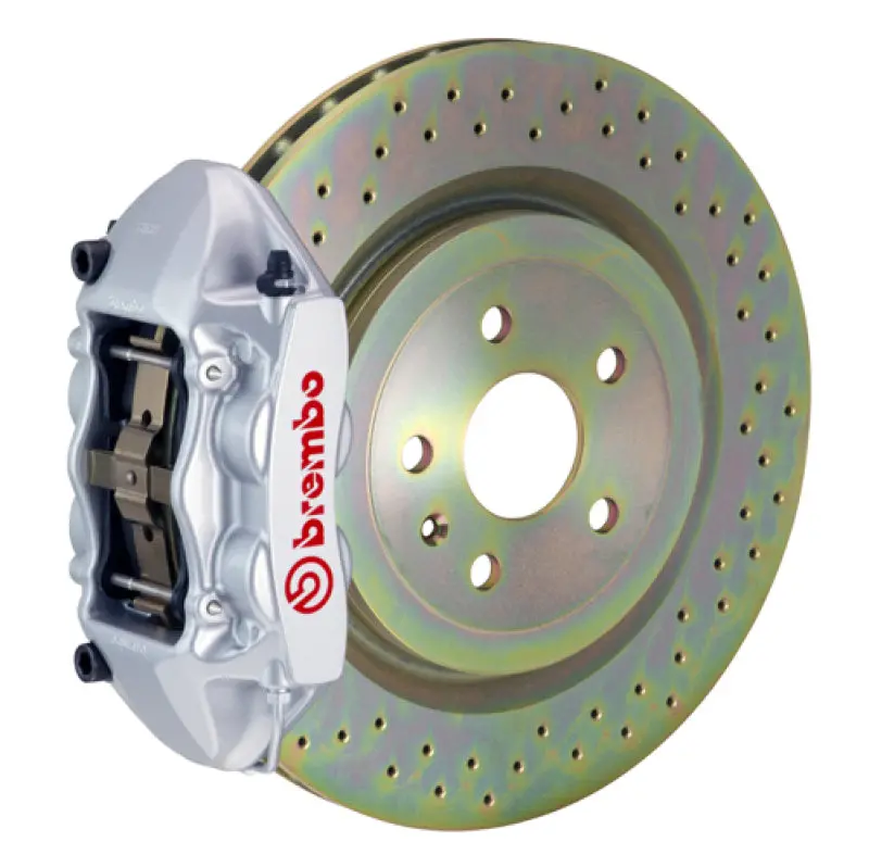 Brembo Gt Front Brake Kit For 2011–2018 Ford Focus / 2013–2018 Focus St – 4-Piston Calipers, 336X28Mm Drilled Rotors 1