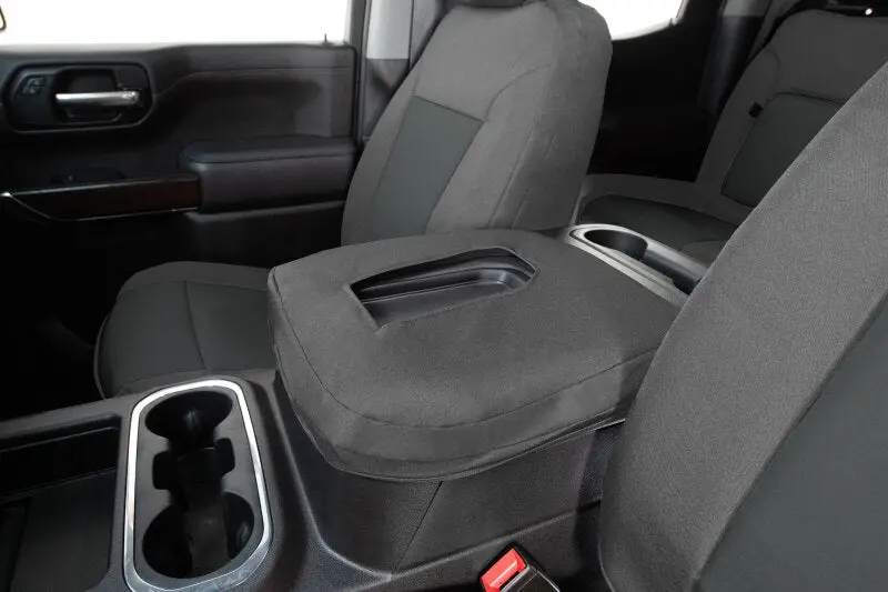 Covercraft Endura Precisionfit Seat Covers For 2020–2024 Jeep Gladiator – Second Row, Silver/Charcoal 1