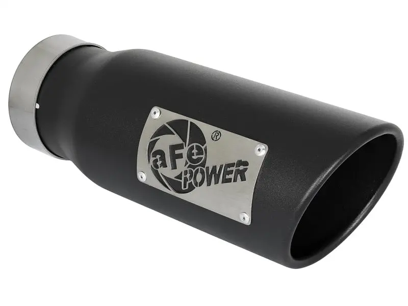 Afe Mach Force Xp Stainless Steel Exhaust Tip – 3.5″ Inlet × 4.5″ Outlet × 12″ Length, Clamp-On Design 1