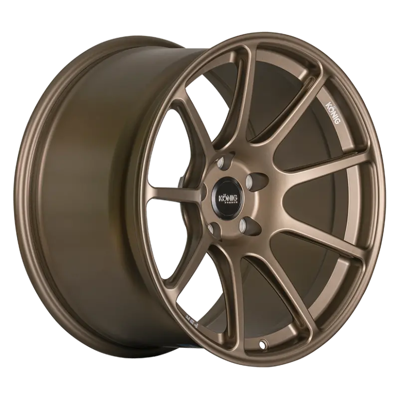 Konig Forged F5R 19X9.5 5X114.3 Et45 Satin Bronze Wheel (Knurled Bead) 1